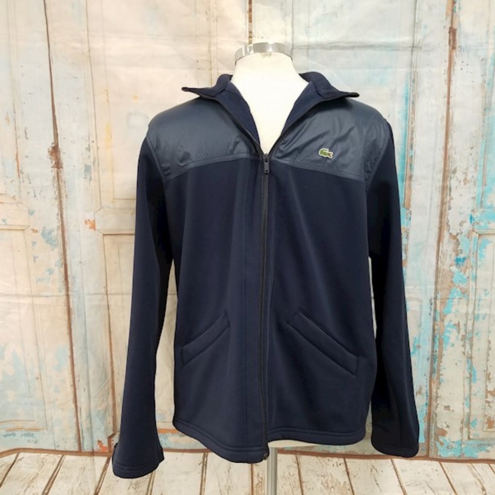 Lacoste Men's Navy Blue Jacket Size 7 / XXL - Picture 7 of 13